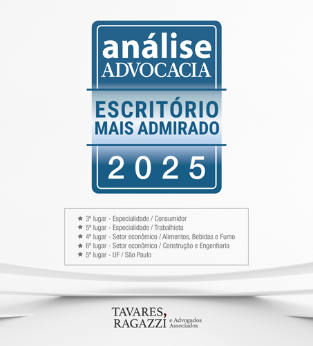 Tavares Ragazzi Advogados, eleito mais uma vez entre os escritórios mais admirados do Brasil 2024/25